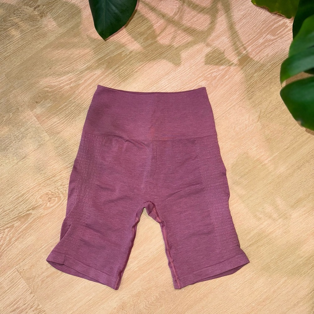 Alphalete pink/purple biker shorts